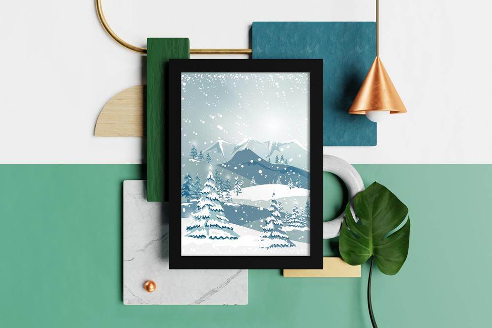 First Snow of Christmas Poster  Posters by Shipy | Christmas, Poster, Winter