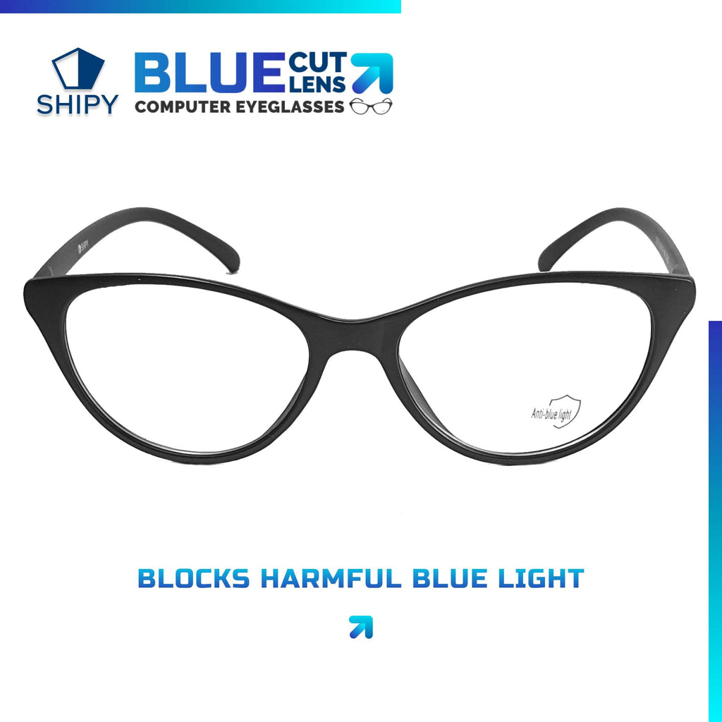 Helix - Anti Blue Light Computer Glasses  Frames by Shipy | Anti Blue Light Filter, black, Blue Cut, rectangular
