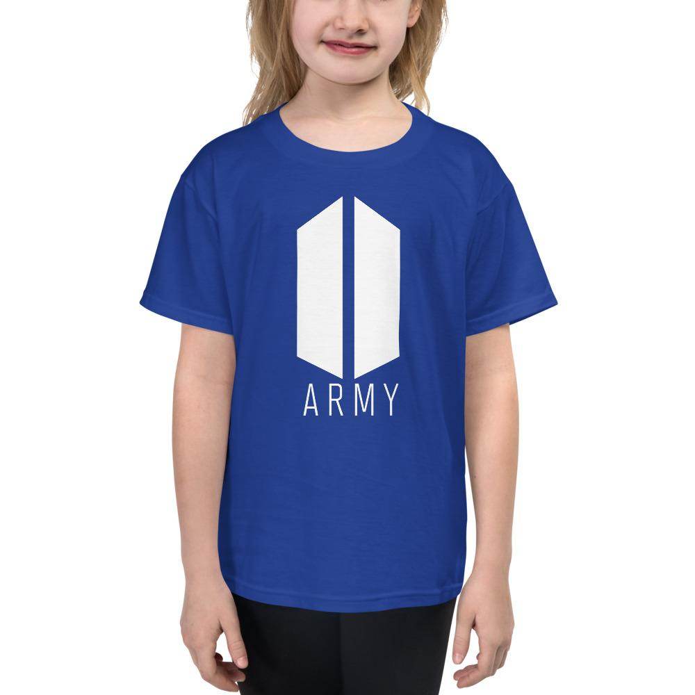 Army t shirt blue clearance