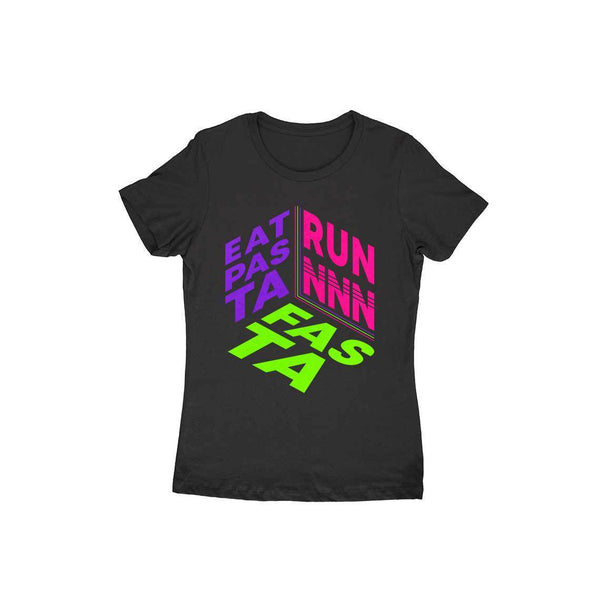 Eat Pasta Run Fasta  Tops by Shipy | Pasta, Running, Typography