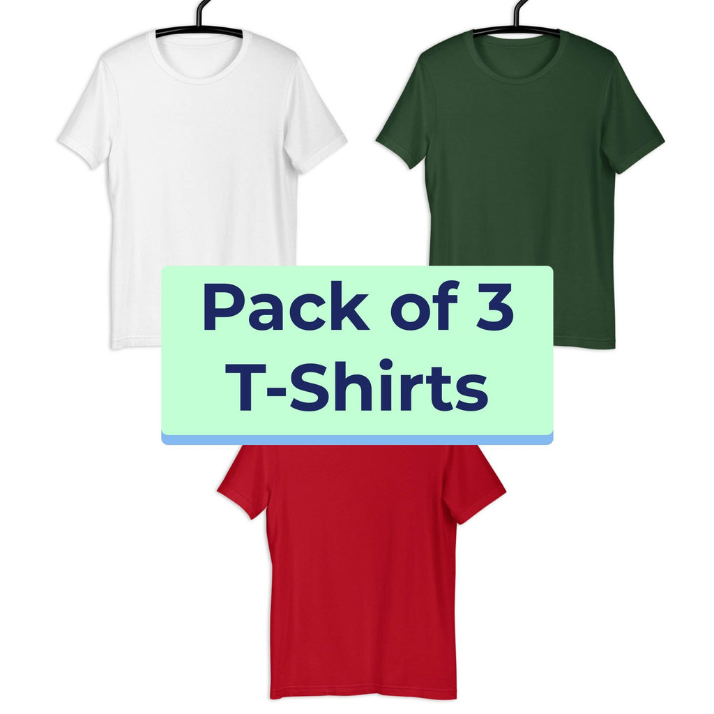 Combo Blank Tshirts - 3 Pack 2XL / Pack Combo
