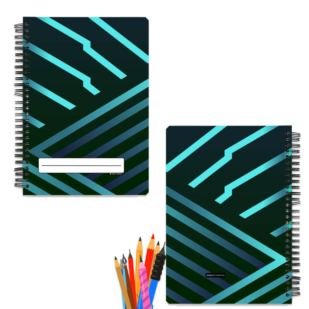 Future Tron  A5 Wiro Notebook by Shipy | Art, Geometric, Space