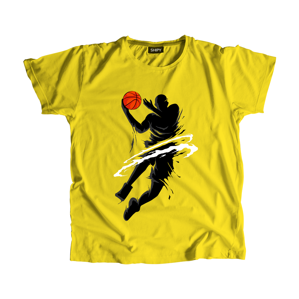 Basketball Slam Dunk  T-Shirt by Shipy | Basketball, Player, Silhouette, Sports