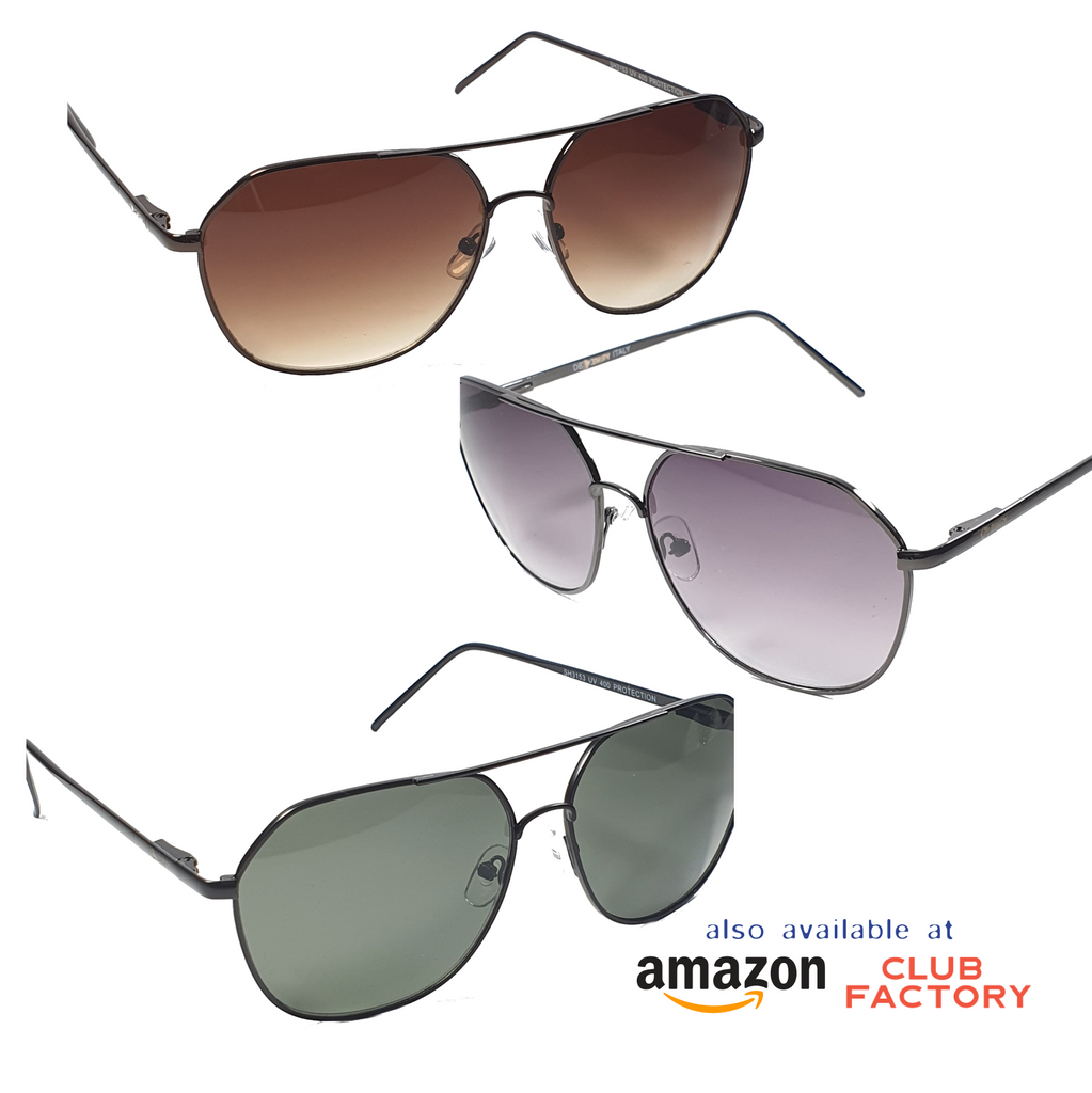 Retro Aviator Metal Frame UV400 Protection Sunglasses  Sunglasses by Shipy | aviators, black, Brown, men, metal, Purple, Retro, SHIPY100JULY, Unisex