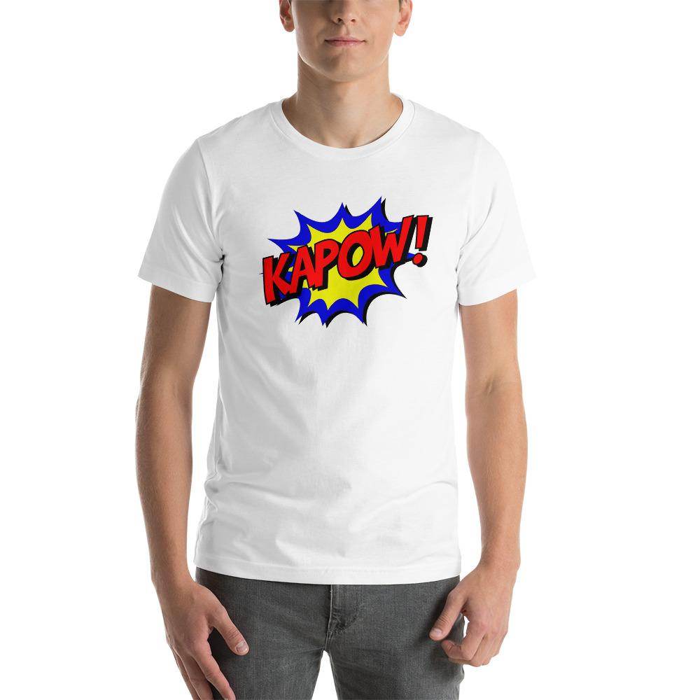 Kapow!  T-Shirt by Shipy | Superhero, Typography