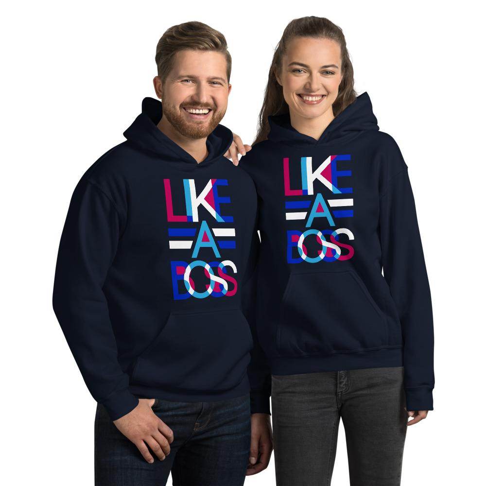 Like a Boss  Hoodies by Shipy | Typography, Unisex