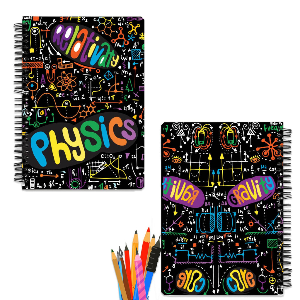 Physics Notebook  A5 Wiro Notebook by Shipy | Art, Doodle, Science