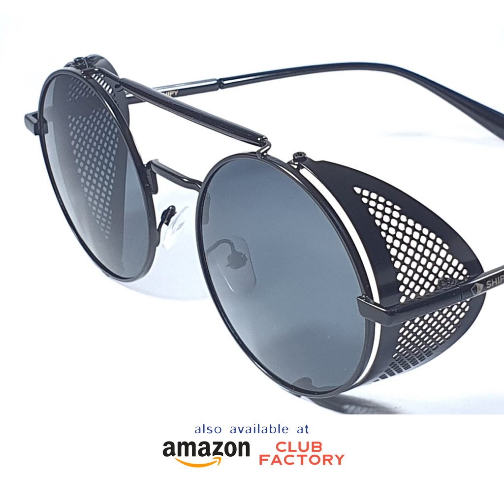 Buy Vanlinker Steampunk Sunglasses for Women Men, Retro Round Unisex Eyewear  Glasses UV400 VL9504 at Amazon.in