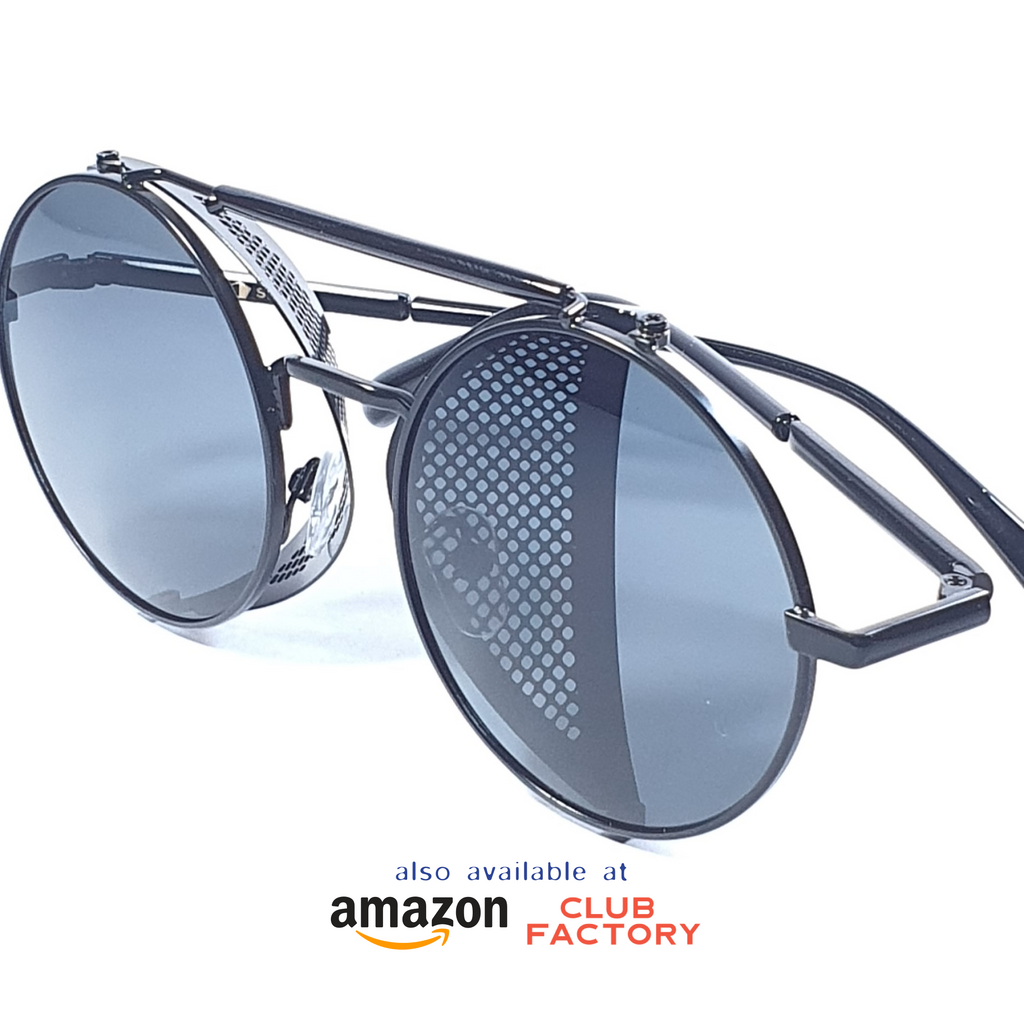 Darthvator Aluminium Frame, Polarized UV400 Black Lens Unisex Sunglasses