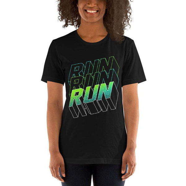 RUN x3  Tops by Shipy | Sports, Typography
