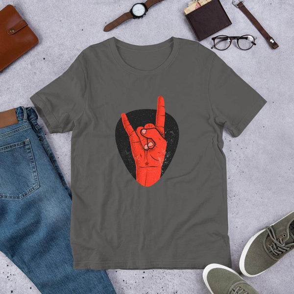 Rock On Plectrum  T-Shirt by Shipy | Art, Music, Pop Culture