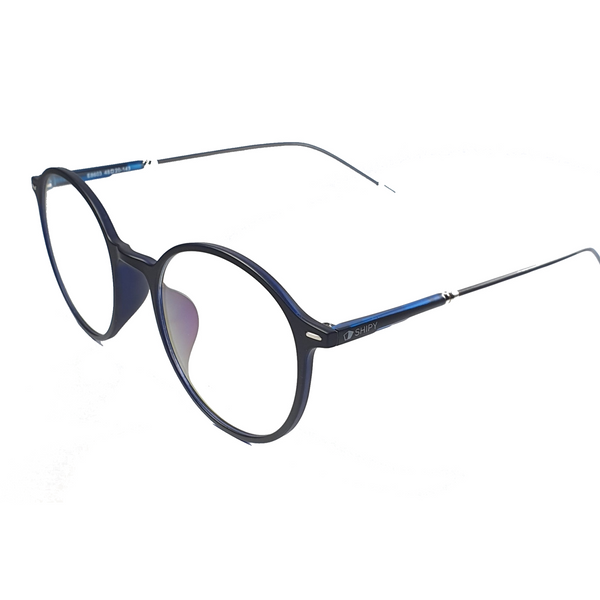 Sapphire One Polycarbonate Blue Spectacle Frames Round Lens - Frames - Shipy