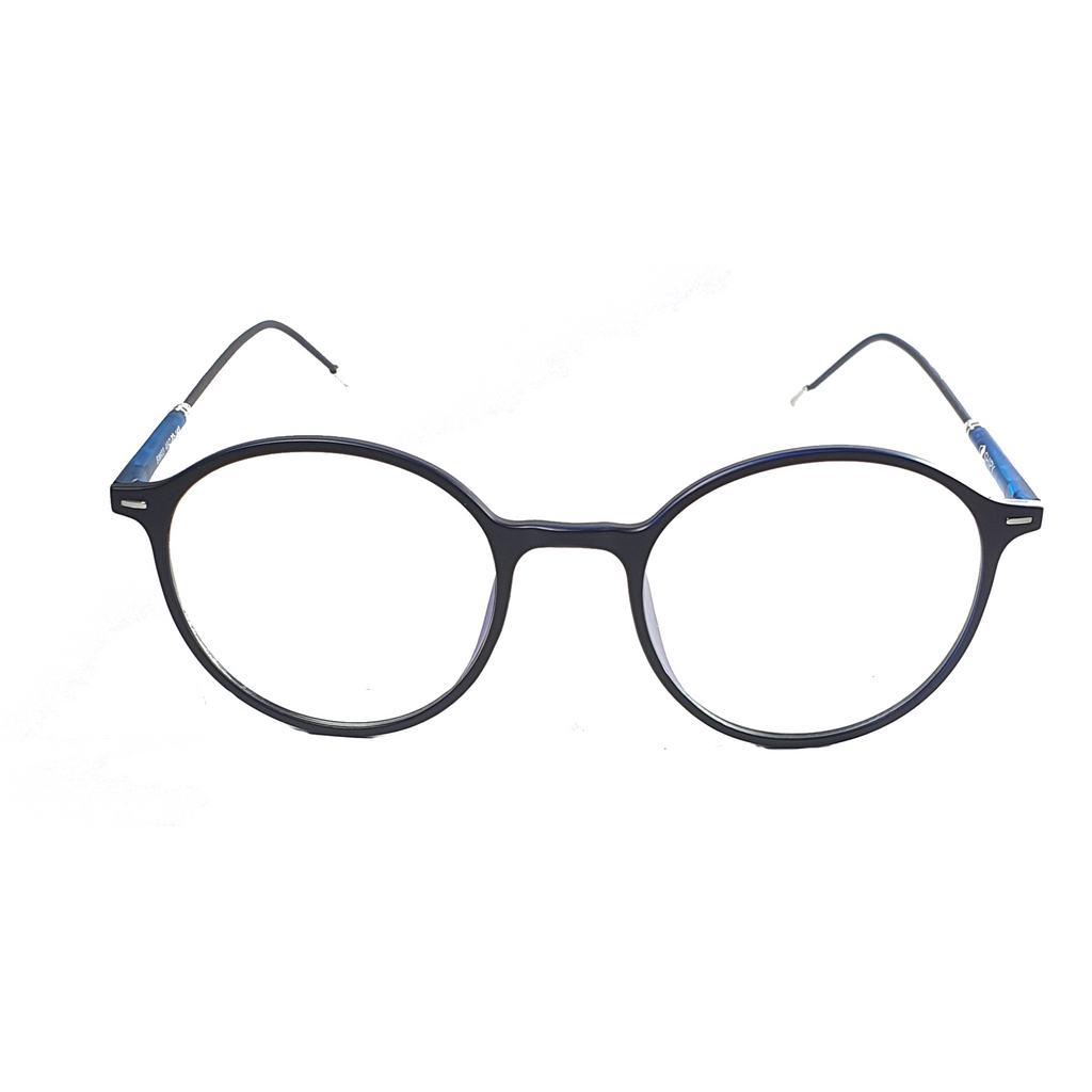 Sapphire One Polycarbonate Blue Spectacle Frames Round Lens - Frames - Shipy