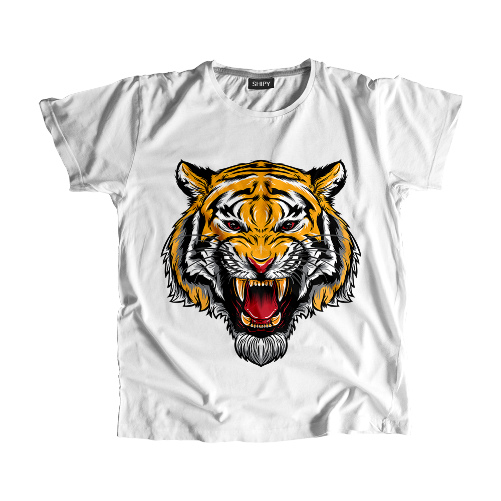 T shirt with tiger hot sale face