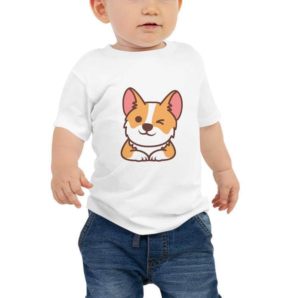 Corgi Doggy Wink  Tee by Shipy | animal, Baby, Corgi, Dogs, Summer