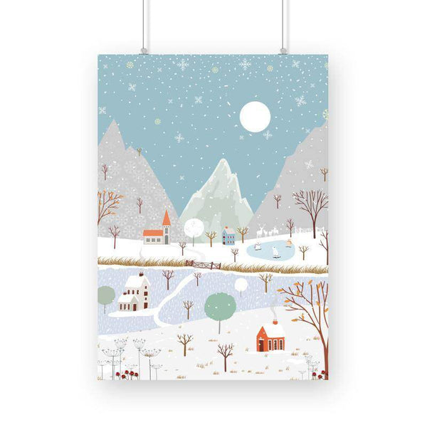 Christmas City  Posters by Shipy | Christmas, Poster, Winter