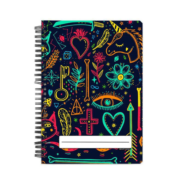 Fantasy Doodle  A5 Wiro Notebook by Shipy | Art, Doodle