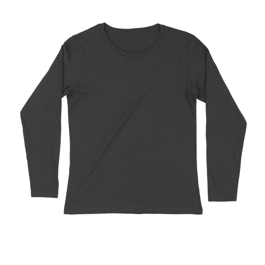 Plain Unisex Full-Sleeve T-shirts  T-Shirt by Shipy | Solid