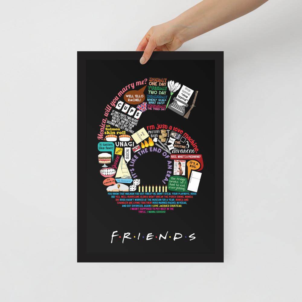 World of 6 FRIENDS  Posters by Shipy | FRIENDS, Pop Culture, Poster, TV Shows, Typography