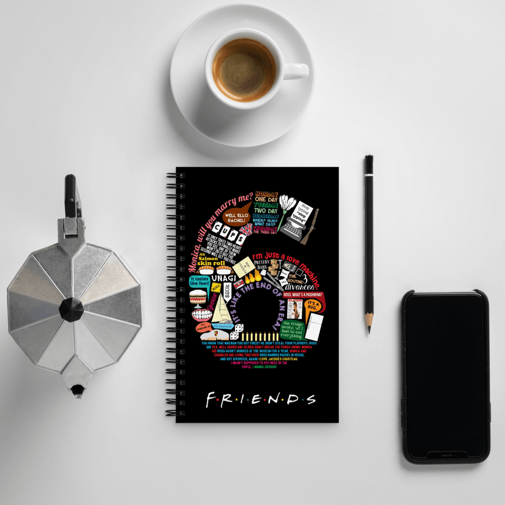 World of 6 FRIENDS  A5 Wiro Notebook by Shipy | Art, Doodle, FRIENDS, TV Shows