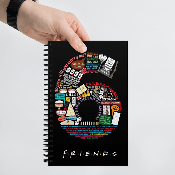 World of 6 FRIENDS  A5 Wiro Notebook by Shipy | Art, Doodle, FRIENDS, TV Shows