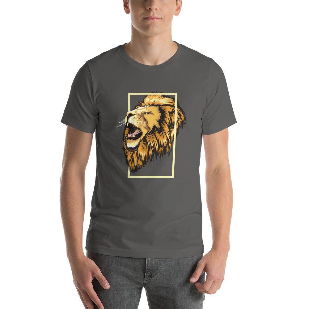 Framed Lion  T-Shirt by Shipy | animal, Wolf