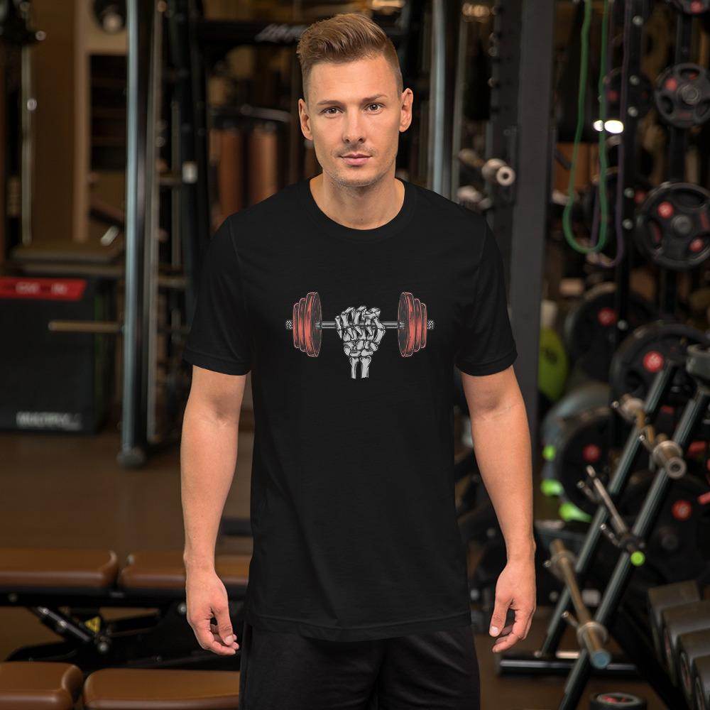Lift till Death  T-Shirt by Shipy | Gym & Active Wear, Skulls, Sports