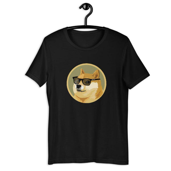 Dogecoin - Doge in Sunglasses  T-Shirt by Shipy | Cryptocurrency, Doge, Dogecoin, Pop Culture
