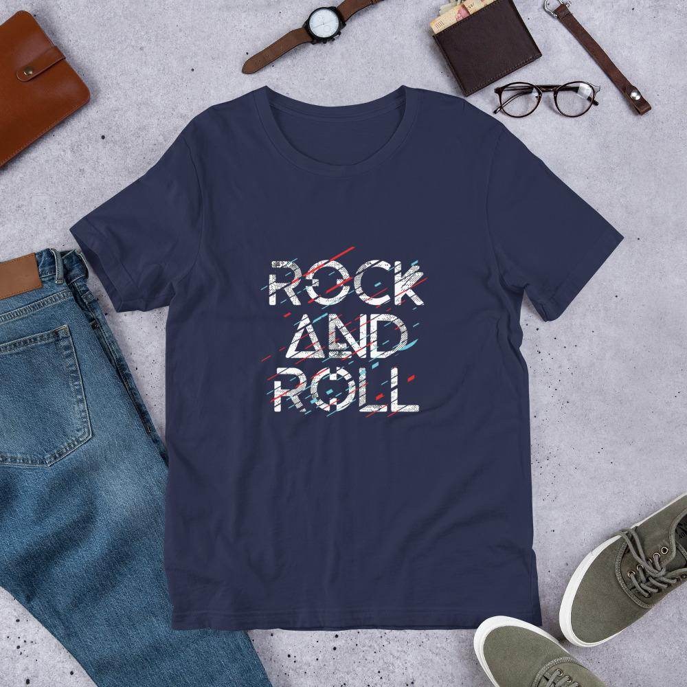 Rock And Roll  T-Shirt by Shipy | Music, Typography