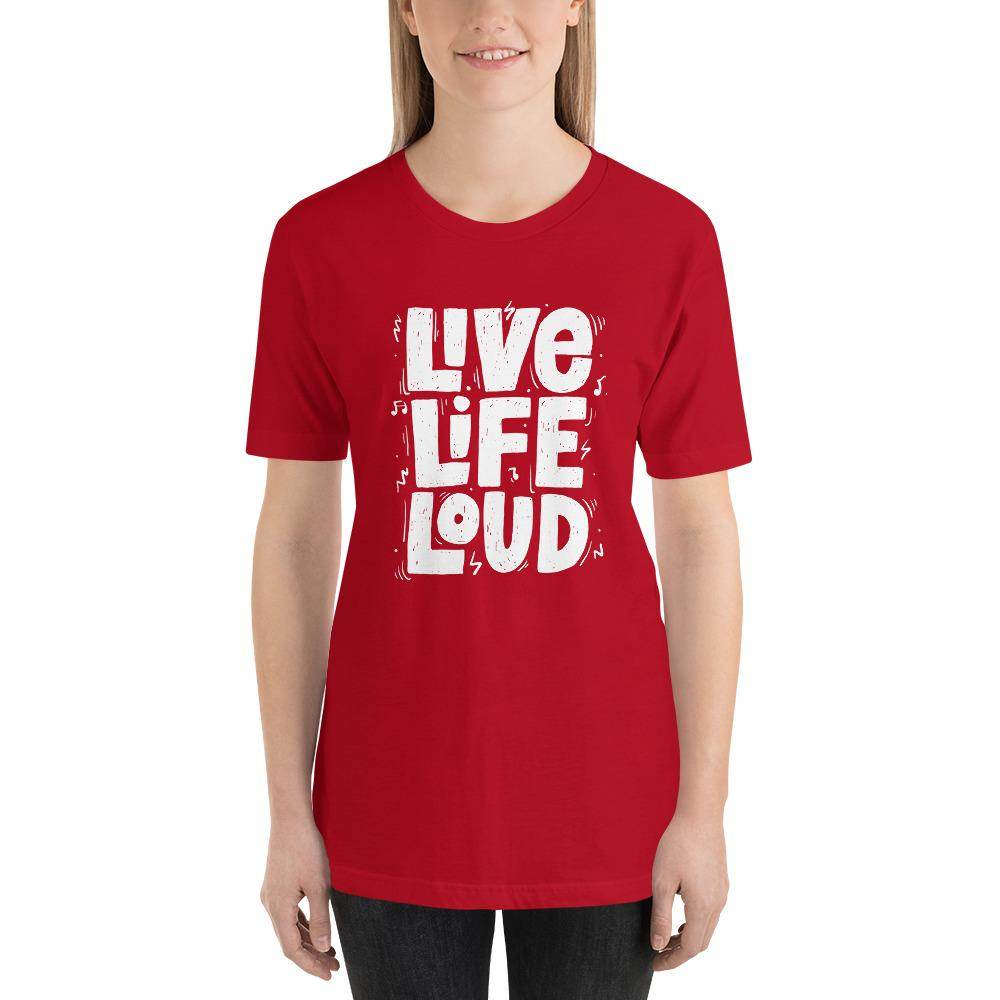 Live Life Loud  Tops by Shipy | Music, Typography