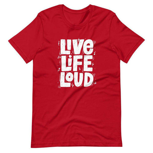 Live Life Loud  Tops by Shipy | Music, Typography