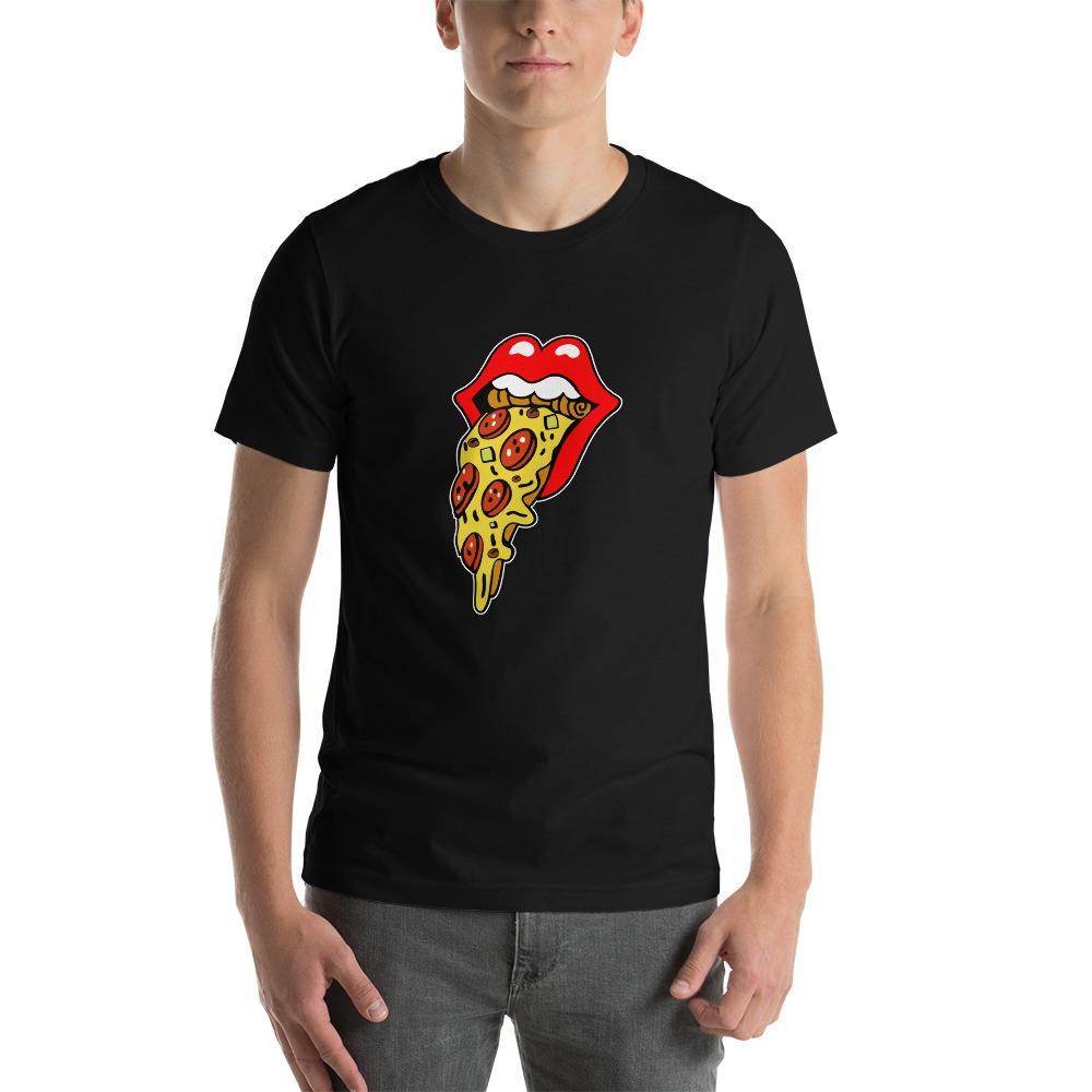 Rolling Pizza  T-Shirt by Shipy | Art, Food, Music, Pizza, Pop Culture