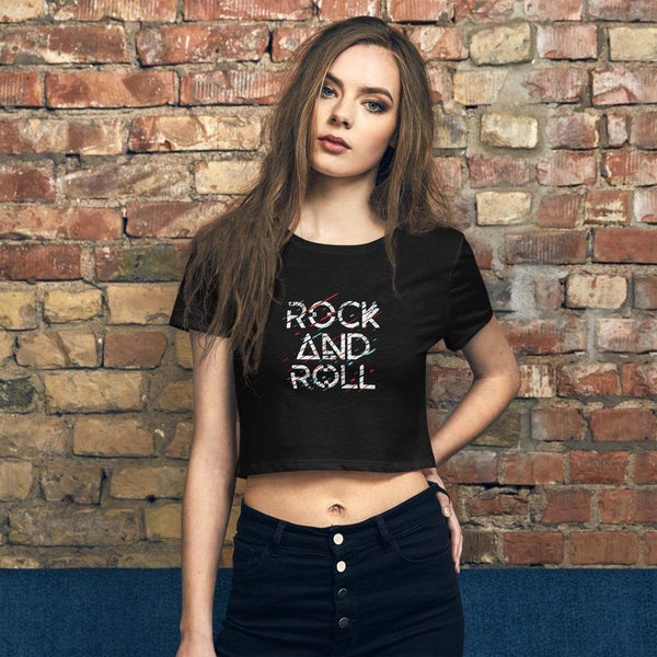 Rock and Roll  Crop Top by Shipy | Pop Culture, Typography, women