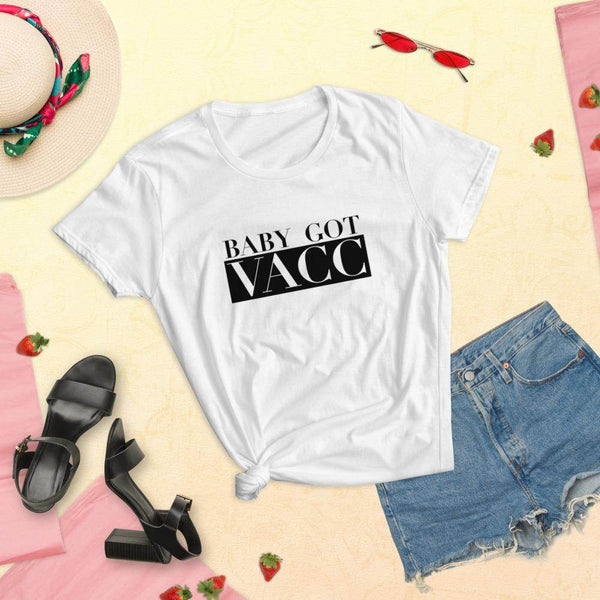 Baby Got Vacc - #Vaccinated  Tops by Shipy | Covid, Typography, Vaccinated