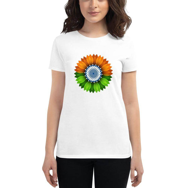 Flower Flag of India  Tops by Shipy | Independence Day, India, Indian Army, Patriotic, Republic Day, Tricolor